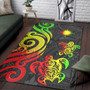 Marshall Islands Area Rug - Reggae Tentacle Turtle Polynesian 3