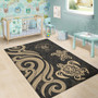 Niue Area Rug - Gold Tentacle Turtle Polynesian 5