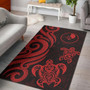 Yap Area Rug - Red Tentacle Turtle Polynesian 1