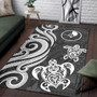 Yap Area Rug - White Tentacle Turtle Polynesian 3