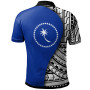 Chuuk Polo Shirt - Coat Of Arm and Polynesian Patterns 2