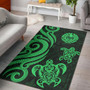 Tahiti Area Rug - Green Tentacle Turtle Polynesian 1