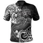 Vanuatu Polynesian Polo Shirt  -White Shark Polynesian Tattoo 1