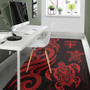 Fiji Area Rug - Red Tentacle Turtle Polynesian 4