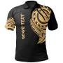 Kosrae State Custom Personalised Polo Shirt - Kosrae State Tatau Gold Patterns 1