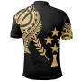 Kosrae State Custom Personalised Polo Shirt - Kosrae State Tatau Gold Patterns 2