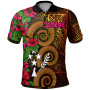 Kosrae Micronesia Polynesian Polo Shirt - Hibiscus Vintage 1