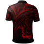 Cook Islands Polo Shirt - Red Color Cross Style 2