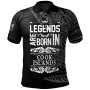 Cook Islands Polo Shirt - Legends Are Born In White Color 1