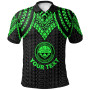 Federated States Of Micronesia Custom Personalised Polo Shirt - Polynesian Armor Style  Green 1