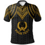 Pohnpei Custom Personalised Polo Shirt - Polynesian Armor Style Gold 1