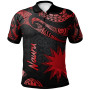 Nauru Polynesian Polo Shirt - Poly Tattoo Red Version 1