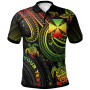 Wallis and Futuna Custom Personalised Polo Shirt - Reggae Turtle 1