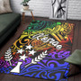 Kosrae Area Rug - Rainbow Polynesian Pattern Polynesian 2