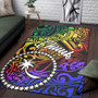 Chuuk Area Rug - Rainbow Polynesian Pattern Polynesian 3