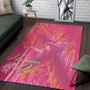 Hawaii Area Rug - King Of Hawaii With Hawaiian Girls Pink Version Polynesian 3