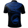 Tokelau Polynesian Personalised Polo Shirt - Tokelau Waves (Blue) 2