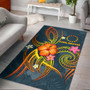 Cook Islands Polynesian Area Rug - Legend of Cook Islands (Blue) Polynesian 1