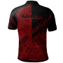 Samoa Polo Shirt - Red Color Symmetry Style 2