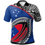 Samoa Polo Shirt - Samoa Flag Rugby Ball