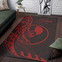 Yap Area Rug - Polynesian Pattern Style Red Color Polynesian 6