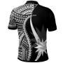 Nauru Polo Shirt White - Polynesian Tentacle Tribal Pattern 2