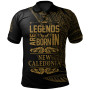 New Caledonia Islands Polo Shirt - Legends Are Born In Gold Color 1