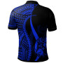 Tonga Custom Personalised Polo Shirt Blue - Polynesian Tentacle Tribal Pattern 2