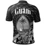 Guam Polo Shirt - Black Tapa Patterns With Bamboo 2