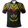 Kosrae Custom Personalised Polo Shirt - Polynesian Armor Style Reagge 1