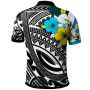 New Caledonia Polo Shirt  - Polynesian Pattern Black Color 2