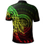 Palau Polo Shirt - Polynesian Pattern Style Reggae Color 2