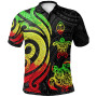 Guam Polynesian Polo Shirt - Reggae Tentacle Turtle 1