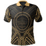 Palau Polo Shirt - Palau Seal Gold Tribal Patterns 1