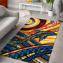 New Caledonia Area Rug - Dolphin Surfing Polynesian 1