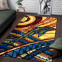 Cook Islands Area Rug - Dolphin Surfing Polynesian 3