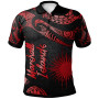 Marshall Islands Polynesian Polo Shirt - Poly Tattoo Red Version 1