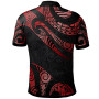 Marshall Islands Polynesian Polo Shirt - Poly Tattoo Red Version 2