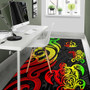 Vanuatu Area Rug - Reggae Tentacle Turtle Polynesian 5