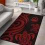 Vanuatu Area Rug - Red Tentacle Turtle Polynesian 1