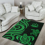 Vanuatu Area Rug - Green Tentacle Turtle Polynesian 4