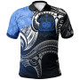 Samoa Polo Shirt - Samoa Seal Wave Style (Blue) 1