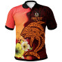 Vanuatu Custom Personalised Polo Shirt - Tribal Tuna Fish 1