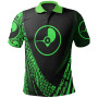 Yap State Polo Shirt - Green Polynesian Patterns Sport Style 1