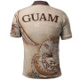 Guam Polo Shirt - Hibiscus Flowers Vintage Style 2