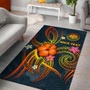 Federated States of Micronesia Polynesian Personalised Area Rug - Legend of FSM (Blue) Polynesian 1