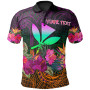 Polynesian Hawaii Personalised  Kanaka Maoli Polo Shirt - Summer Hibiscus 1