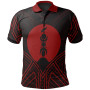 New Caledonia Polo Shirt - New Caledonia Seal Red Tribal Patterns 1