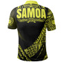 Samoa Polo Shirt - Yellow Polynesian Patterns Sport Style 2