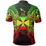 Wallis And Futuna Polo Shirt - Wallis And Futuna Coat Of Arms Map Polynesian Tattoo Reggae 2